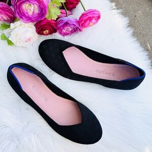 Rothy’s Black Shimmer Ballet Flats